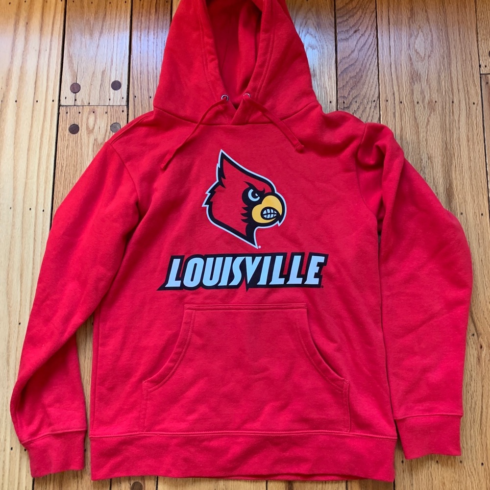 Fanatics University of Louisville women’s red hoodie sweatshirt size S